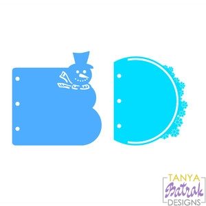 Album Dividers Snowman and Snowflake