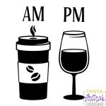 Am Coffee Pm Wine Sign
