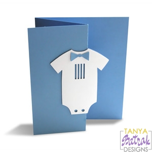Download Baby Boy Accordion Card svg cut file for Silhouette, Sizzix, Sure Cuts A Lot, Cricut