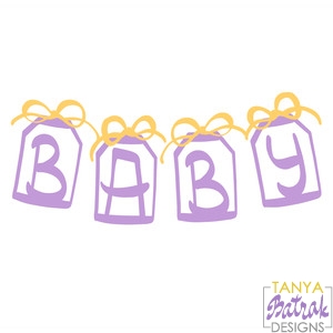 Baby Tags svg cut file
