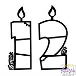 Birthday Photo Frames Numbers 1& 2 svg cut file