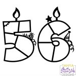 Birthday Photo Frames Numbers 5 & 6 svg cut file