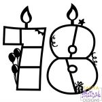 Birthday Photo Frames Numbers 7 & 8 svg cut file