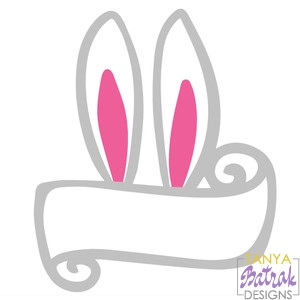 Download Bunny Banner svg cut file for Silhouette, Sizzix, Sure ...