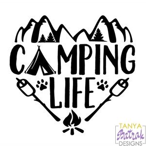 Camping Life svg cut file for Silhouette, Sizzix, Sure ...