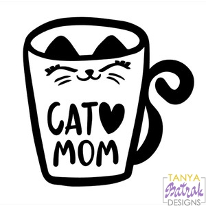 Download Cat Mom Mug Svg File