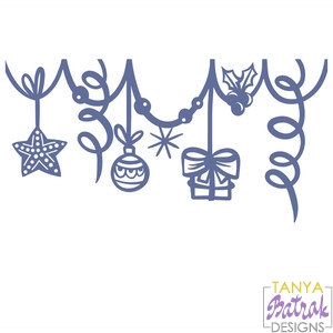 Download Christmas Border With Star Stocking Ornament Svg File