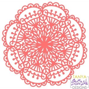 Coral Flower Doily