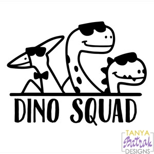Dino Squad svg cut file