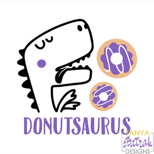 Donutsaurus svg cut file