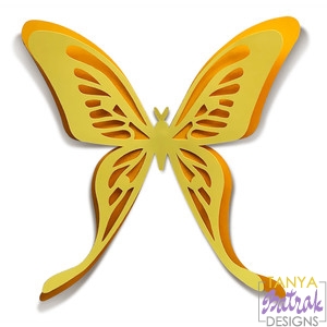 Download Double-Layer Butterfly svg cut file for Silhouette, Sizzix ...
