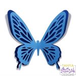 Double-Layer Butterfly svg cut file