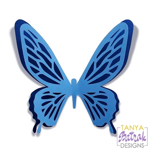 Double-Layer Butterfly svg file