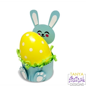 Download Easter Bunny Egg Holder svg cut file for Silhouette ...