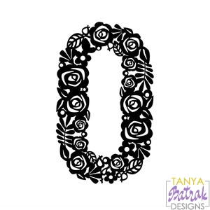 Download Flower Number 0 svg cut file for Silhouette, Sizzix, Sure ...