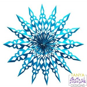 Download Giant 3d Snowflake Svg File
