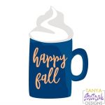 Happy Fall Mug svg cut file
