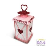 Lantern With Hearts svg cut file