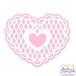 Download Layered Hearts Doily svg cut file for Silhouette, Sizzix ...