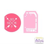 Love Album Dividers Just You and Me & Happy Tag svg cut file