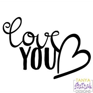 Love You Title with Heart