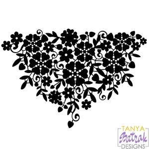 Download Many Flowers Lace svg cut file for Silhouette, Sizzix ...