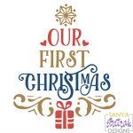 Our First Christmas svg cut file