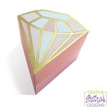 Paper Gemstone Gift Box svg cut file