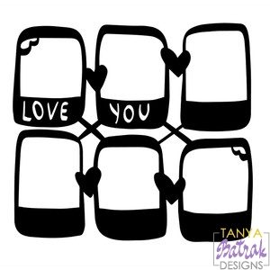 Photo Frame Love You 6 in 1