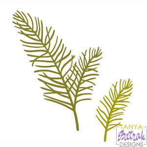 Pine Branches svg cut file