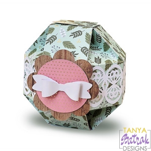 Spherical Gift Box svg cut file
