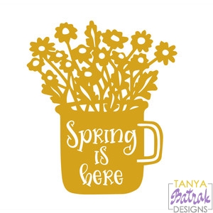 Spring Is Here svg cut file