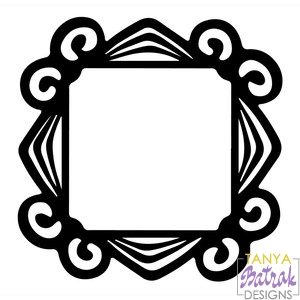 Square Frame With Curls