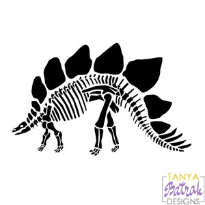 Stegosaurus Skeleton svg cut file