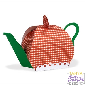 Teapot Gift Box svg cut file