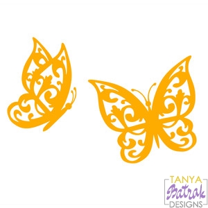 Download Two Butterflies in a Motion kit 2 svg cut file for ...