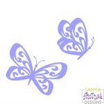Two Butterflies in a Motion svg cut file