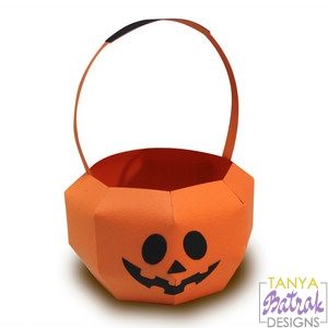 3D Jack-O-Lantern Basket