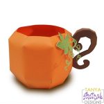 3D Pumpkin Mug svg cut file
