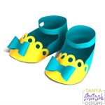 Baby Shoes With Bow svg cut file