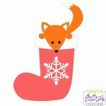 Christmas Stocking With Fox