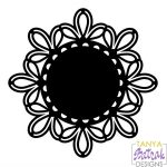 Doily with Lace svg cut file