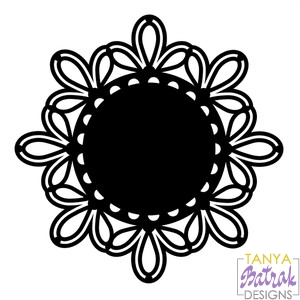 Doily with Lace svg cut file