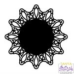 Doily with Ornament svg cut file