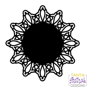Doily with Ornament svg cut file