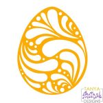 Easter Egg with Ornament svg cut file