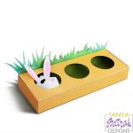 Egg Holder With A 3D Bunny svg cut file