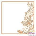 Fall Frame with Leaves svg cut file
