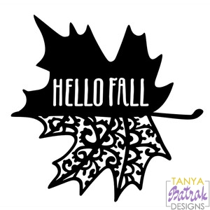 Hello Fall svg cut file