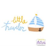 Little Traveler svg cut file